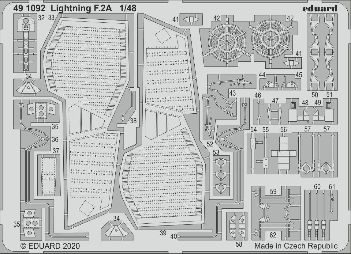 Eduard 491092 Lightning F.2A 1/48 AIRFIX – immagine 2