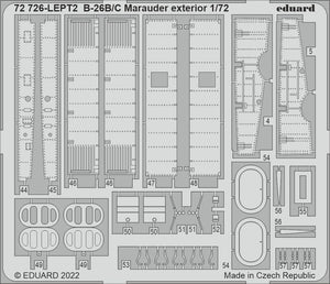 Eduard 72726 B-26B/C Marauder extérieur HOBBY 2000, HASEGAWA 1/72