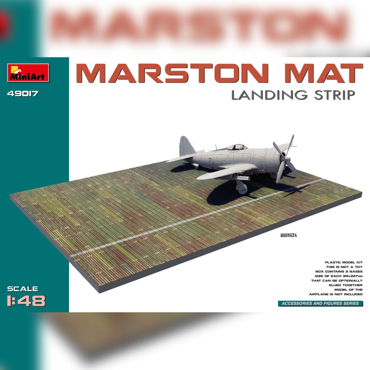 MiniArt 49017 TAPIS MARSTON. PISTE D&amp;#39;ATTERRISSAGE 1/48