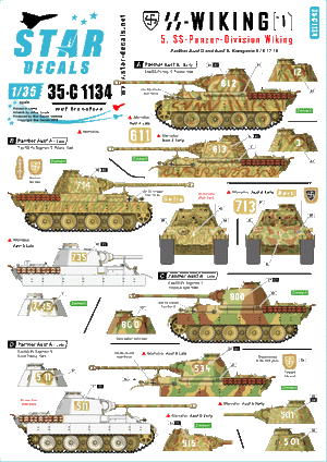 Star Decals 35-C1134 SS-Viking n° 1 1/35