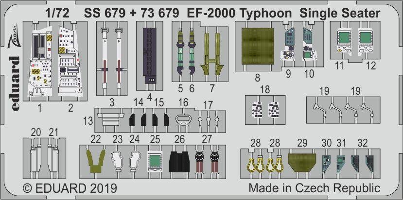 Eduard 73679 EF-2000 Typhoon Monoplace REVELL 1/72