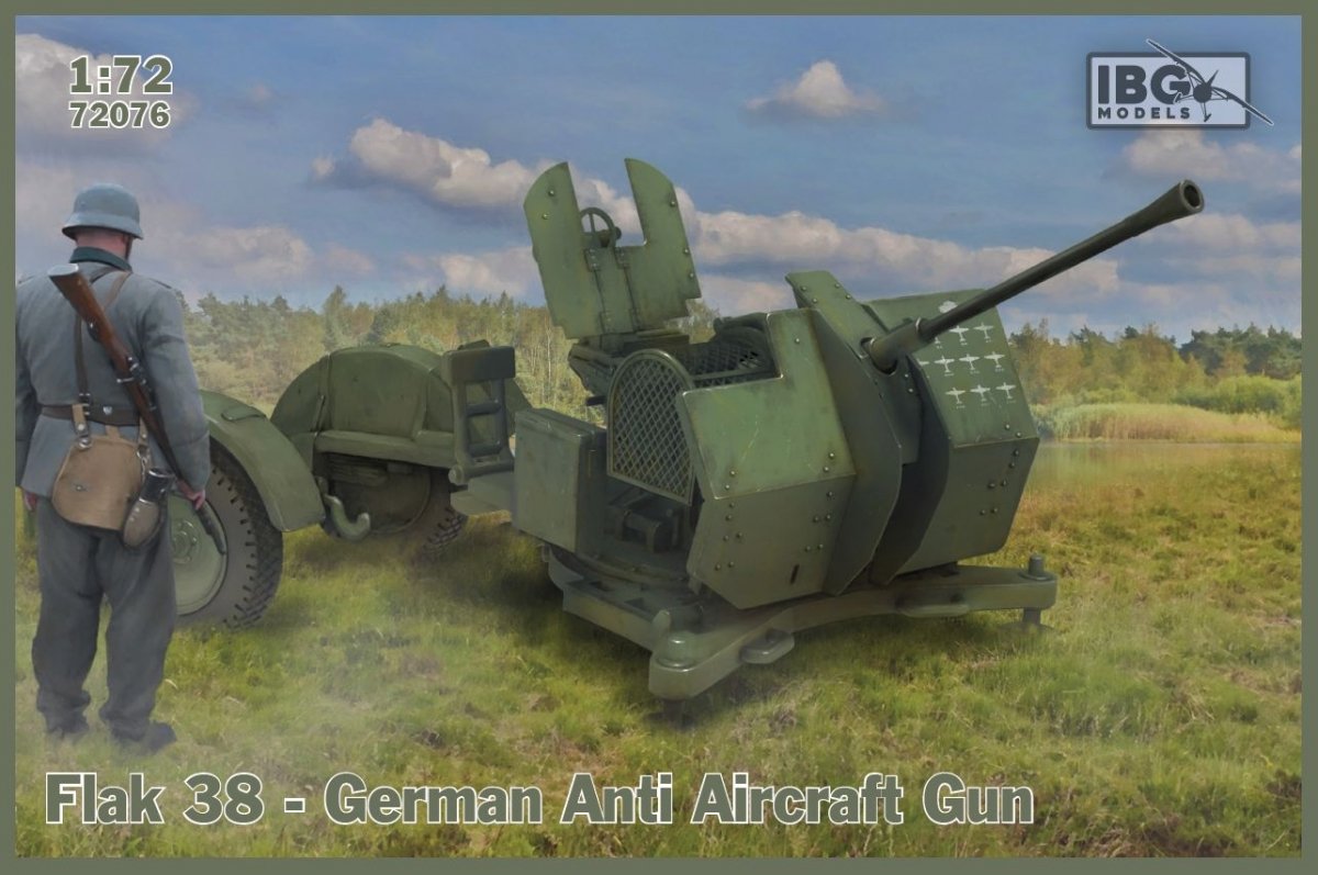 IBG 72076 Flak 38 German Anti Aircraft Gun (2 in the box) 1/72