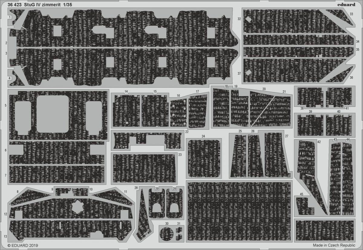 Eduard 36423 StuG IV zimmerit ACADÉMIE 1/35