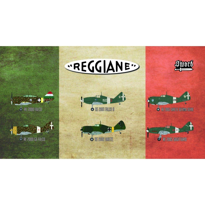 Épée 72110 Reggiane Fighter 6 pièces 1/72