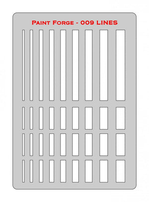 Pochoir Paint Forge PFST009M - Lignes