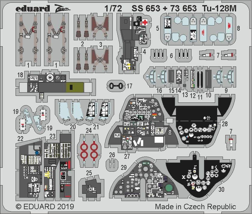 Eduard 73653 Tu-128M 1/72 TRUMPETER