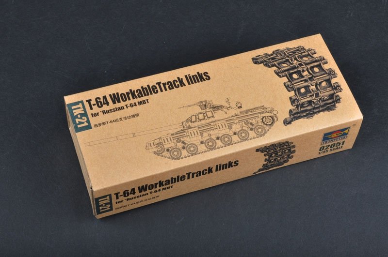 Maillons de chenille pour char soviétique T-64 (Trumpeter 02051)