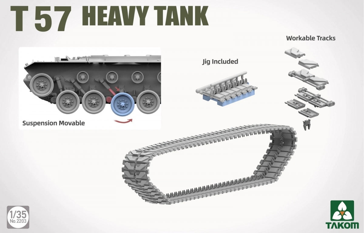 Takom 2203 T57 Heavy Tank 1/35 – zdjęcie 5