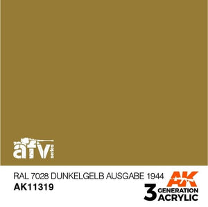 AK Interactive AK11319 RAL 7028 Gel Dunkelb Ausgabe 1944 17ml