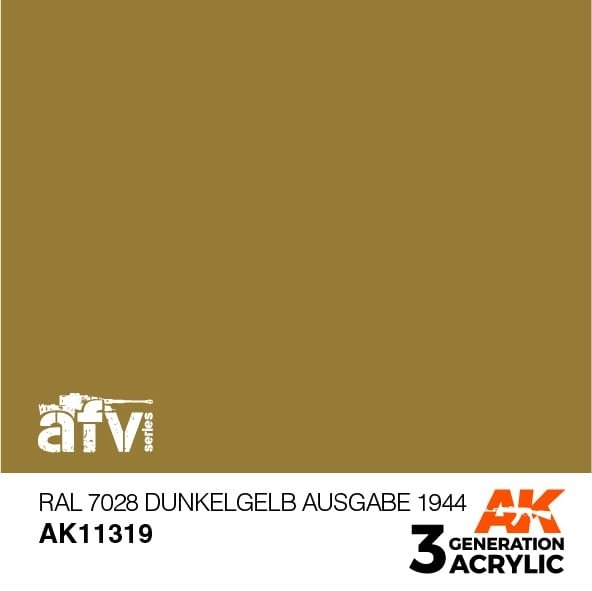 AK Interactive AK11319 RAL 7028 Gel Dunkelb Ausgabe 1944 17ml