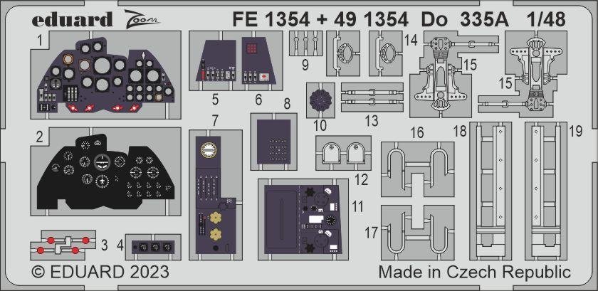 Eduard 491354 Pour 335A TAMIYA 1/48