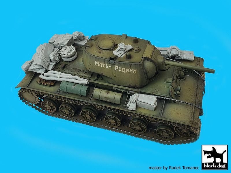 Ensemble d&amp;#39;accessoires pour char lourd soviétique KV-1 Black Dog T35226, échelle 1/35 – immagine 3