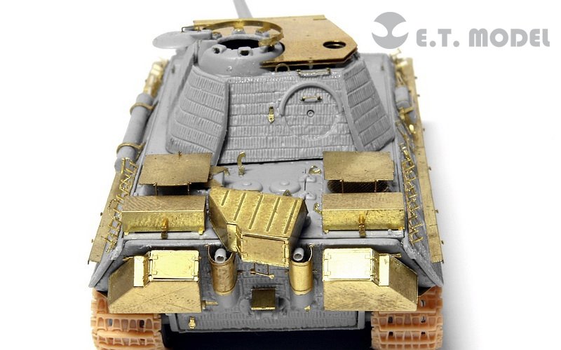 Maquette ET Model E72-010 : Blindage antiaérien allemand Panther G de la Seconde Guerre mondiale pour kit DRAGON au 1/72 – image 7