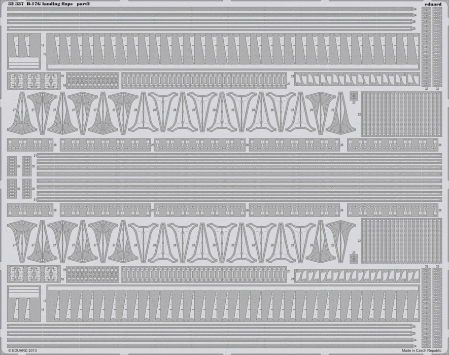 Volets d&amp;#39;atterrissage Eduard 32337 B-17G 1/32 HK Models – Bild 2