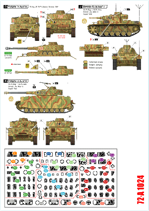 Star Decals 72-A1024 German tanks in Italy # 4. PzKpfw III and IV. 1/72 – zdjęcie 2