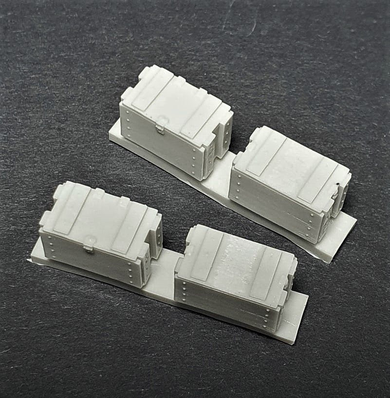 Panzer Art RE35-689 Boîtes à munitions en bois américaines pour mortier de 81 mm (12 pièces) 1/35