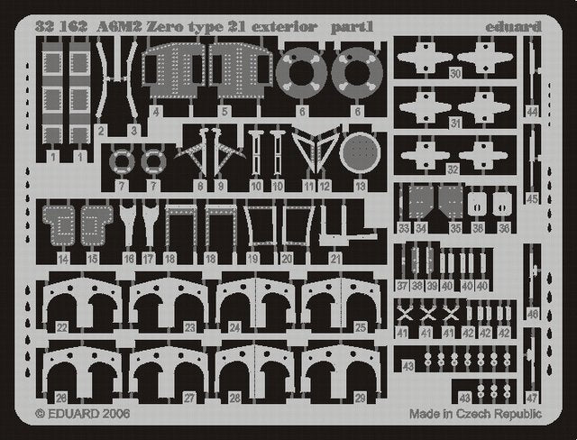 Eduard 32162 A6M2 Zero type 21 extérieur 1/32 Tamiya – image 2