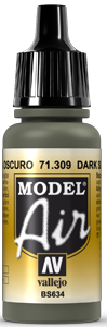 Vallejo 71309 Gris ardoise foncé
