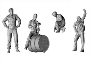 Glowel Miniatures 72001 Soldats allemands ravitaillant un char 1/72