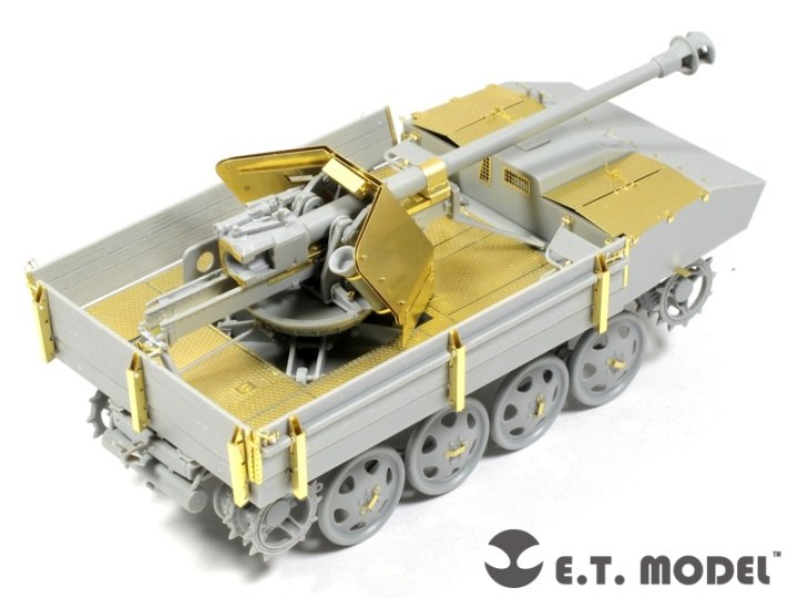 ET Modèle E35-070 Seconde Guerre mondiale allemand 7,5 cm Pak 40/4 auf RSO (Pour DRAGON 6640) (1/35) – immagine 3