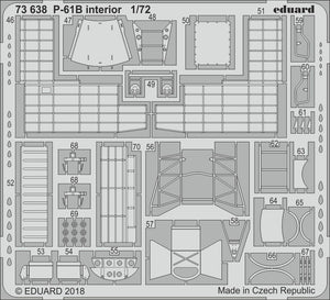 Intérieur du P-61B Eduard 73638, échelle 1/72, Hobby Boss  – immagine 2