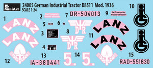 MiniArt 24005 TRACTEUR INDUSTRIEL ALLEMAND D8511 MOD. 1936 1/24 – Bild 2