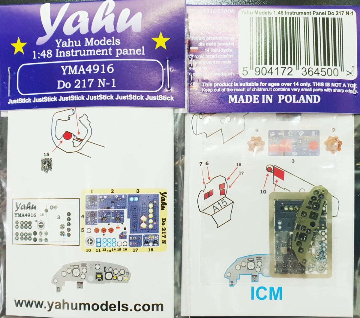 Yahu YMA4916 Dornier Do-217N-1 pour ICM 1/48