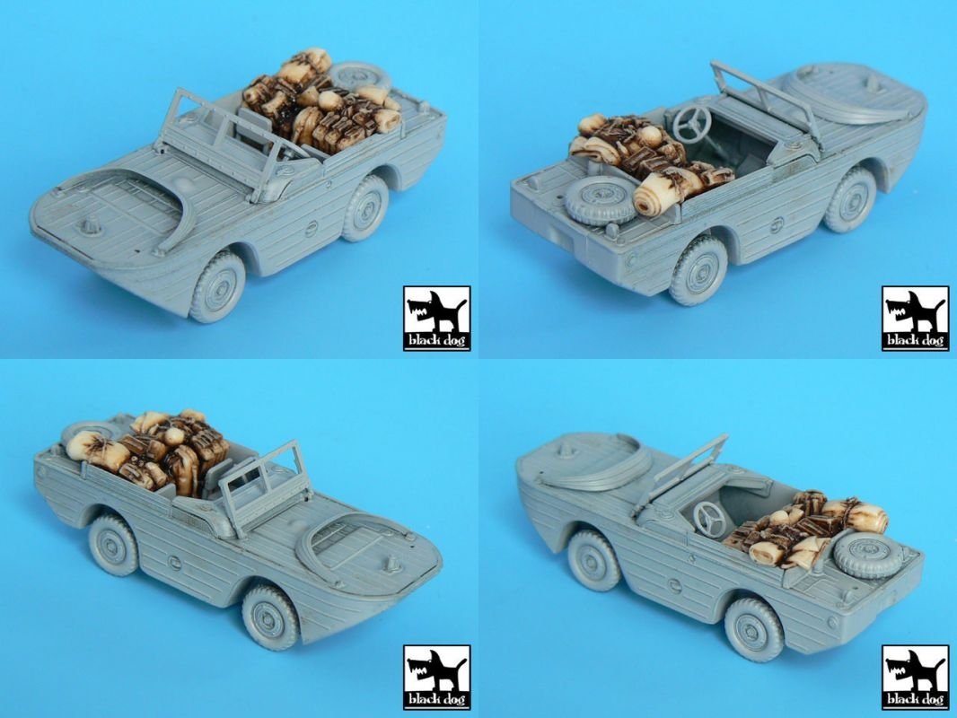 Black Dog T72016 M3 Half Track + véhicule amphibie pour Trumpeter 1/72 – image 3