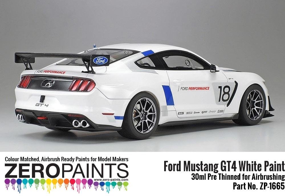 Peinture Zero Paints 1665 Ford Mustang GT4 Blanc 30 ml – Bild 2