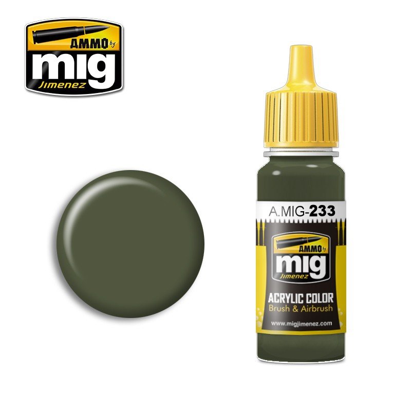 MUNITIONS de Mig Jimenez 0233 RLM 71 DUNKELGRÜN 17ml