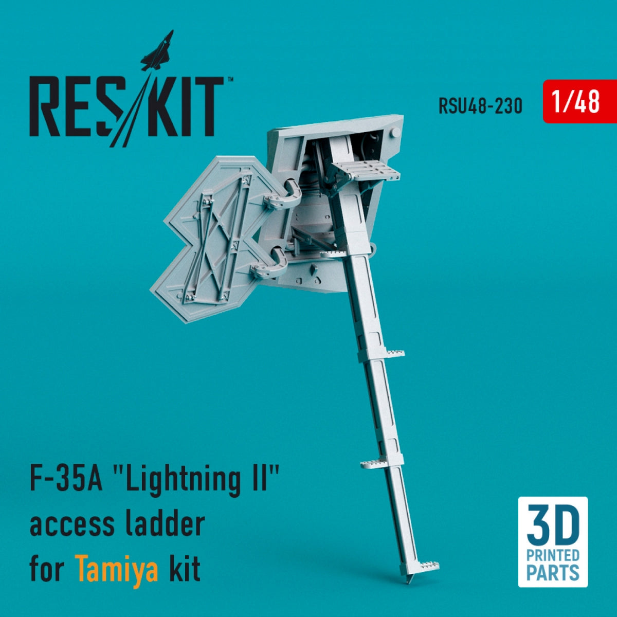 ÉCHELLE D'ACCÈS RESKIT RSU48-0230 F-35A « LIGHTNING II » POUR MAQUETTE TAMIYA (IMPRIMÉE EN 3D) 1/48 