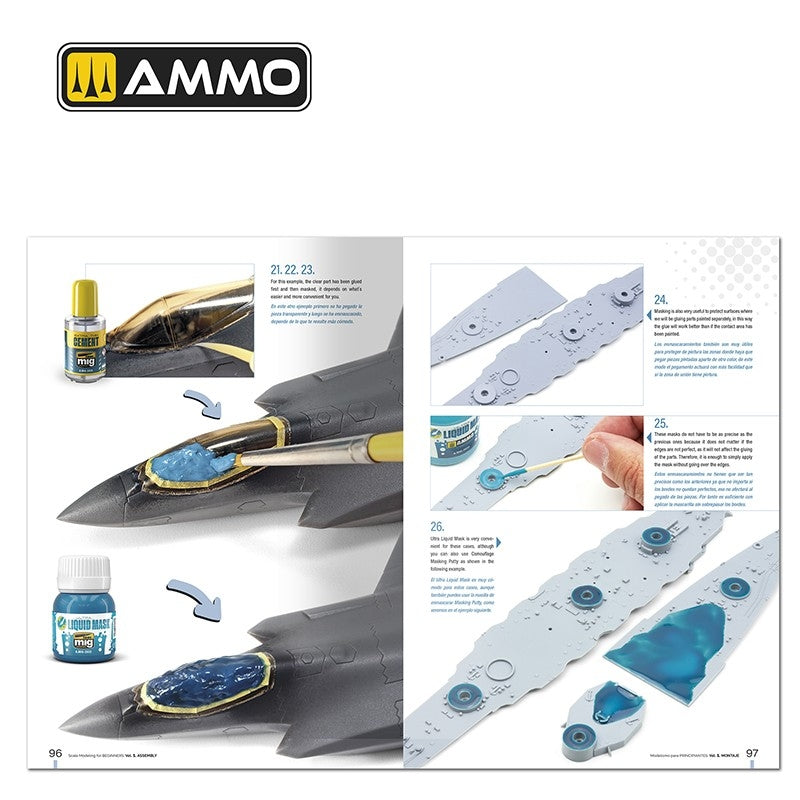 Ammo by Mig 6300 Maquettes à l&amp;#39;échelle pour débutants Vol. 1 : Assemblage (Bilingue anglais et espagnol) – immagine 11