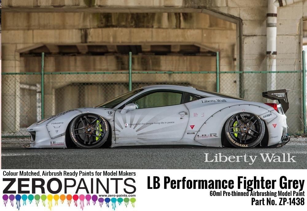 Peinture grise Zero Paints ZP-1438 - LB Performance Zero Fighter (style combat) (LB Works Ferrari 458, Lamborghini Aventador, Murcielago) 60 ml