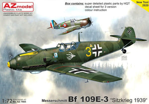 AZ Modèle AZ7665 Bf 109E-3 « Sitzkrieg » 1939″ 1/72