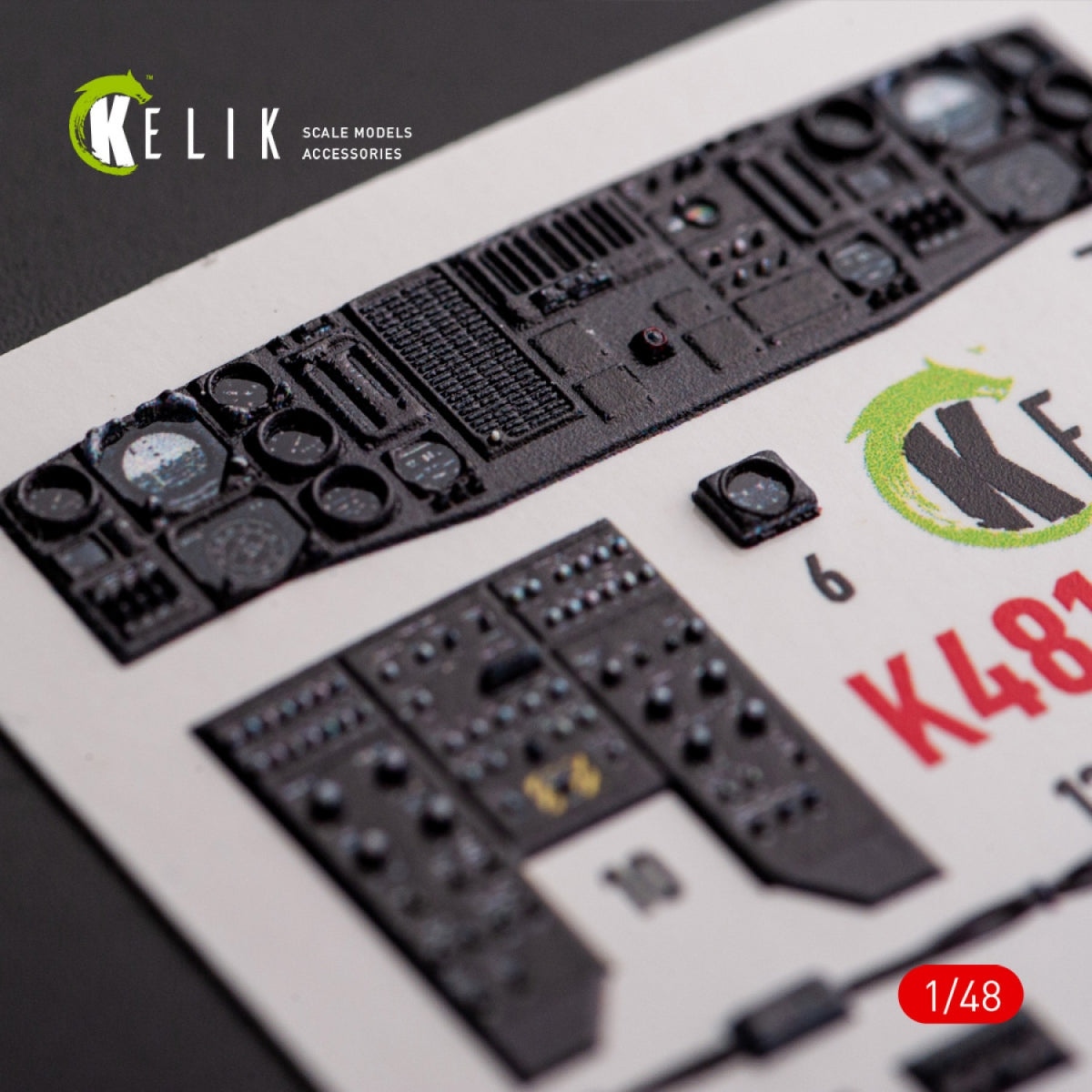 KELIK K48113 UH-60A Black Hawk - Décalcomanies 3D intérieures de type 1 pour kit ICM au 1/48 – image 9