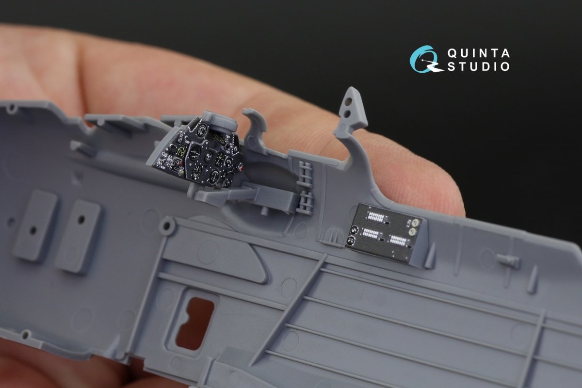 Intérieur imprimé en 3D et coloré sur papier décalcomanie Quinta Studio QD48256 Swordfish Mk.II (Tamiya) 1/48 – immagine 4
