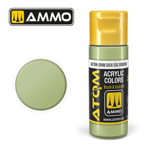 AMMO de Mig Jimenez 20086 ATOM COLOR Vert œuf de canard 20 ml