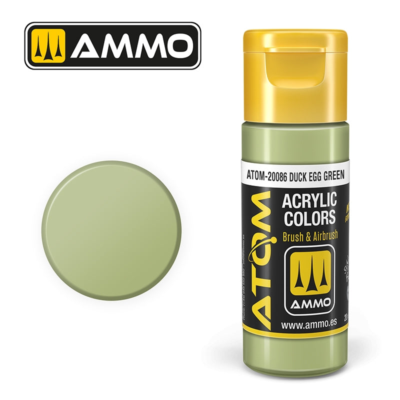 AMMO de Mig Jimenez 20086 ATOM COLOR Vert œuf de canard 20 ml
