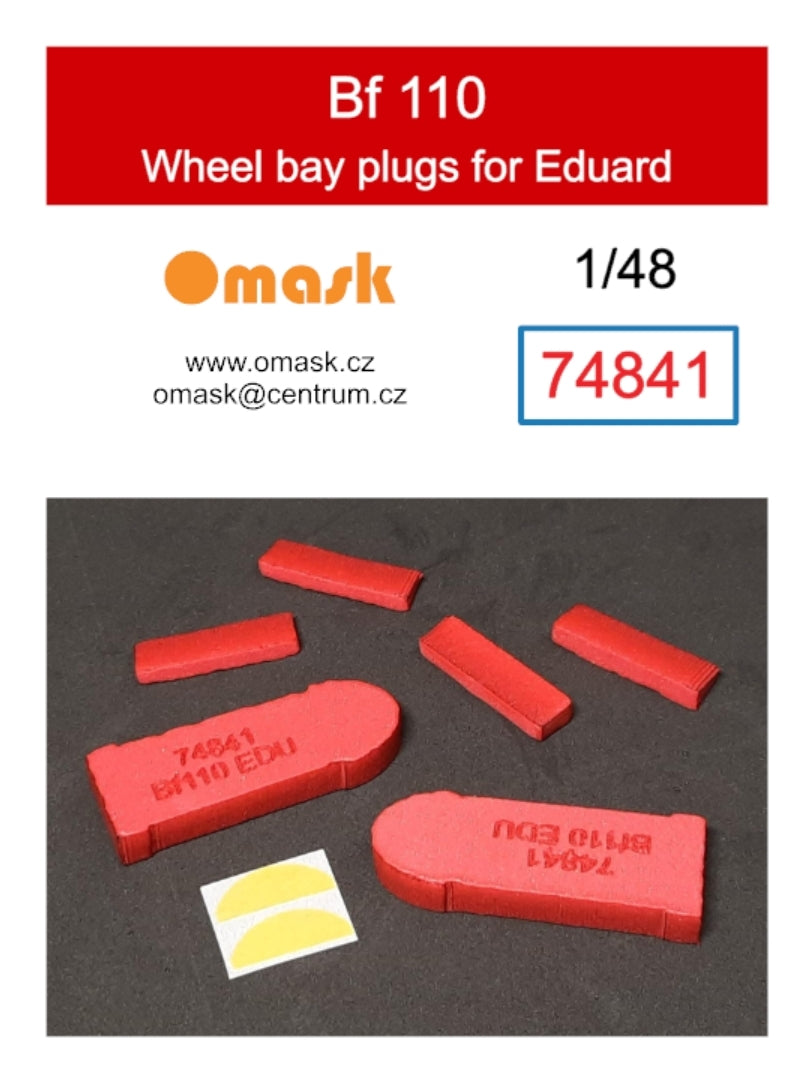 Omask 74841 Bouchons de puits de train d'atterrissage pour Bf 110 (pour Eduard) 1/48