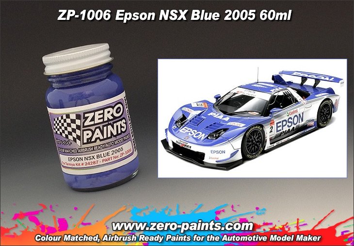 Peinture Zero Paints ZP-1006 Epson NSX Bleu 2005, 60 ml