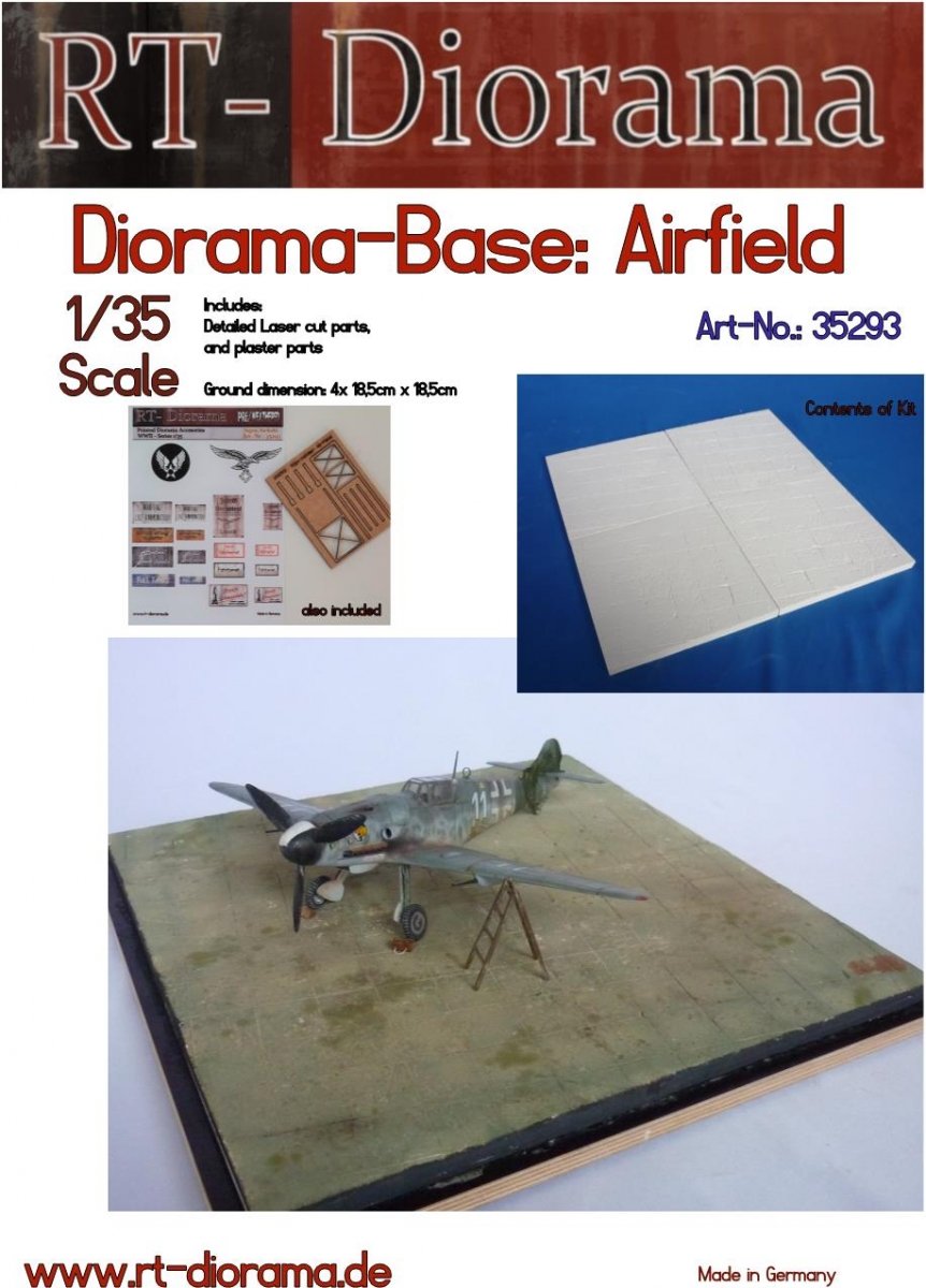RT-Diorama 35293 Socle de diorama : « Aérodrome » 1/35