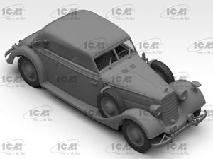 ICM 35542 Typ 320 (W142) Voiture d&amp;#39;état-major allemande décapotable de la Seconde Guerre mondiale, échelle 1/35 – immagine 4