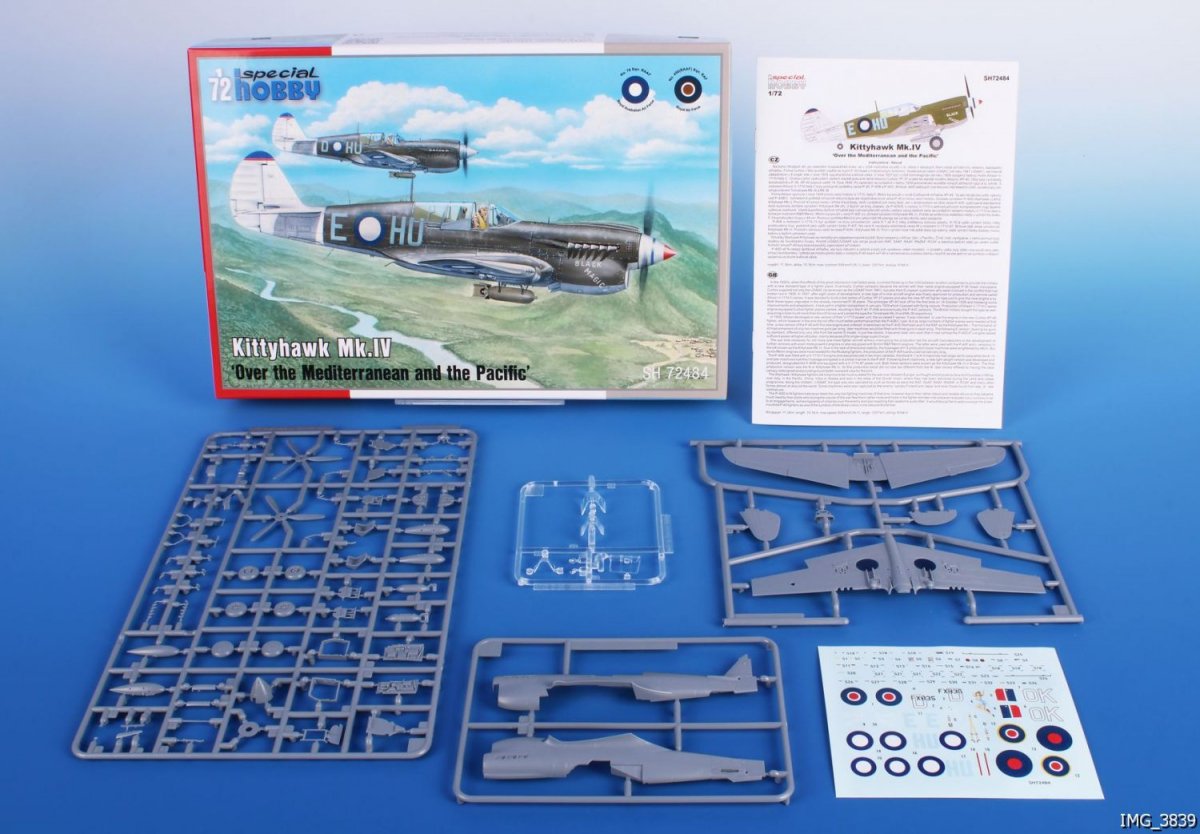 Kittyhawk Mk.IV Special Hobby 72484 « Au-dessus de la Méditerranée et du Pacifique » au 1/72 – immagine 3