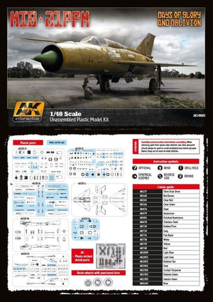 AK Interactive AK148003 MiG-21PFM Days of Glory and Oblivion 1/48 – immagine 2