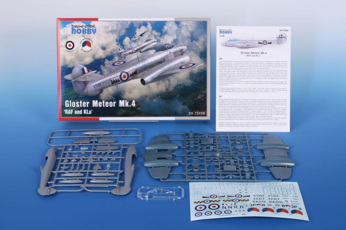 Special Hobby 72498 Gloster Meteor Mk.4&amp;#39; RAF et KLu 1/72 – image 4