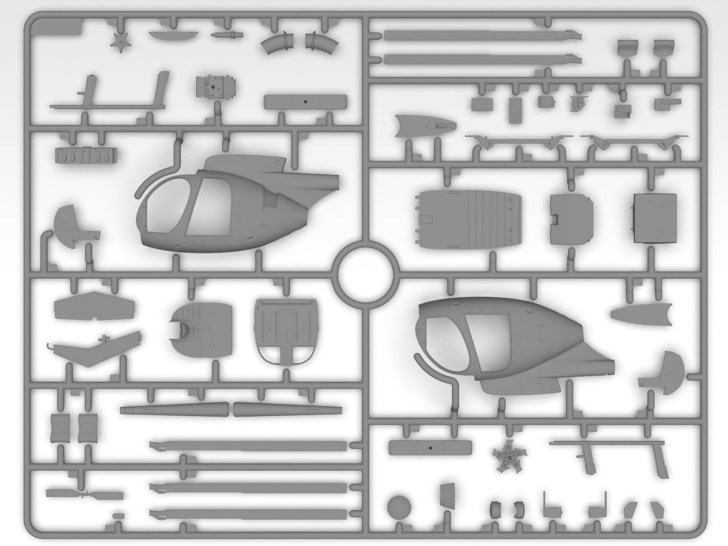 ICM 48369 MH-6J Little Bird, hélicoptère des forces spéciales américaines (moules 100 % neufs) 1/48 – imagen 2
