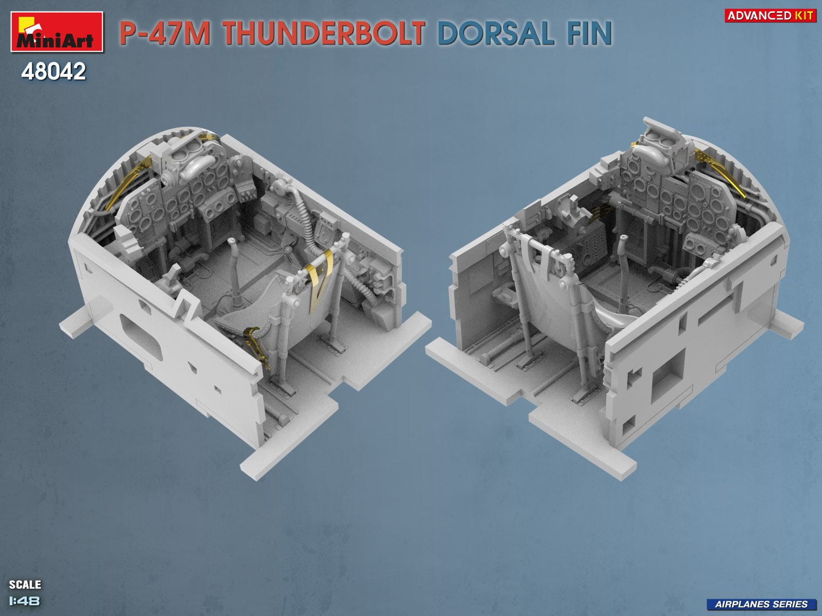MiniArt 48042 P-47M Thunderbolt Dorsal Fin Advanced Kit 1/48 – imagen 10