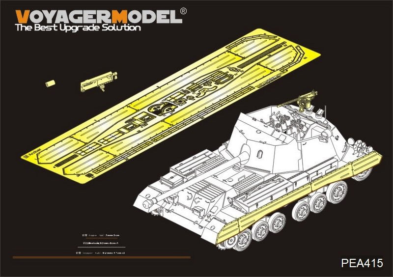 Pièces supplémentaires pour la maquette Voyager PEA415 du canon antichar automoteur britannique Archer de la Seconde Guerre mondiale (pour TAMIYA 35356) à l'échelle 1/35