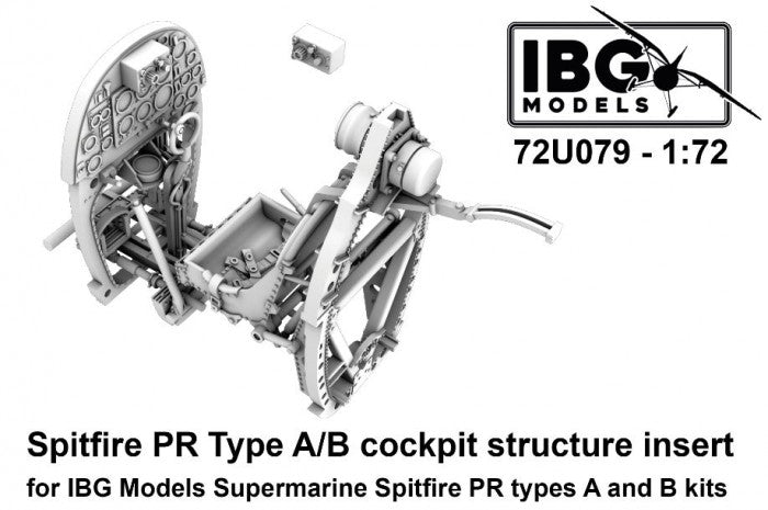 IBG 72U079 Spitfire PR Type A/B/C/E Cockpit structure insert 1/72