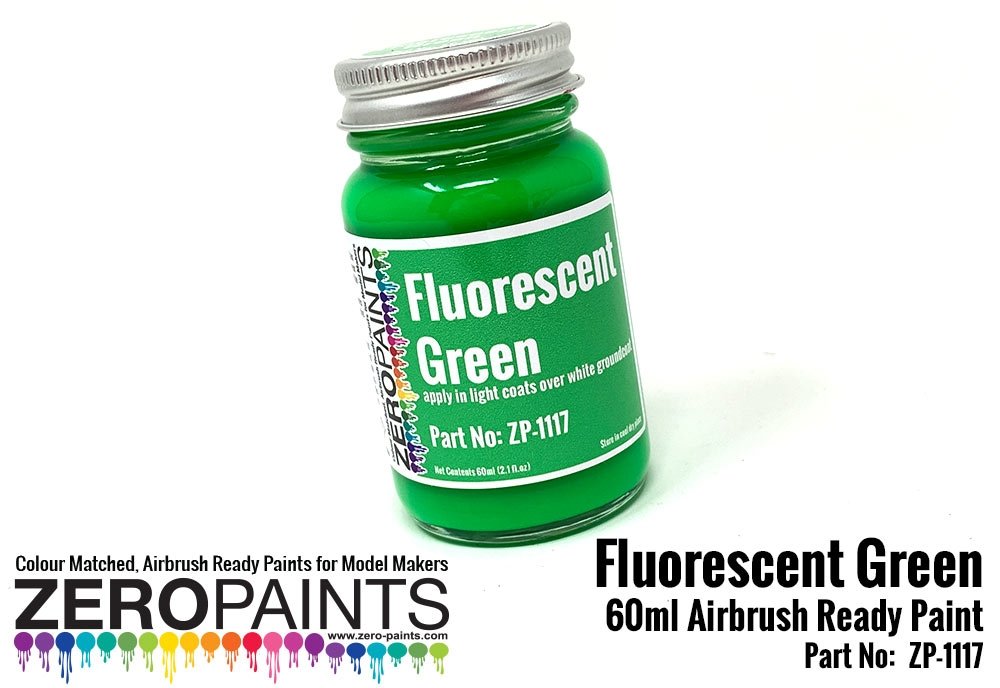 Peinture verte fluorescente Zero Paints ZP-1117, 60 ml